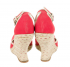 Scarpe con zeppa in paglia